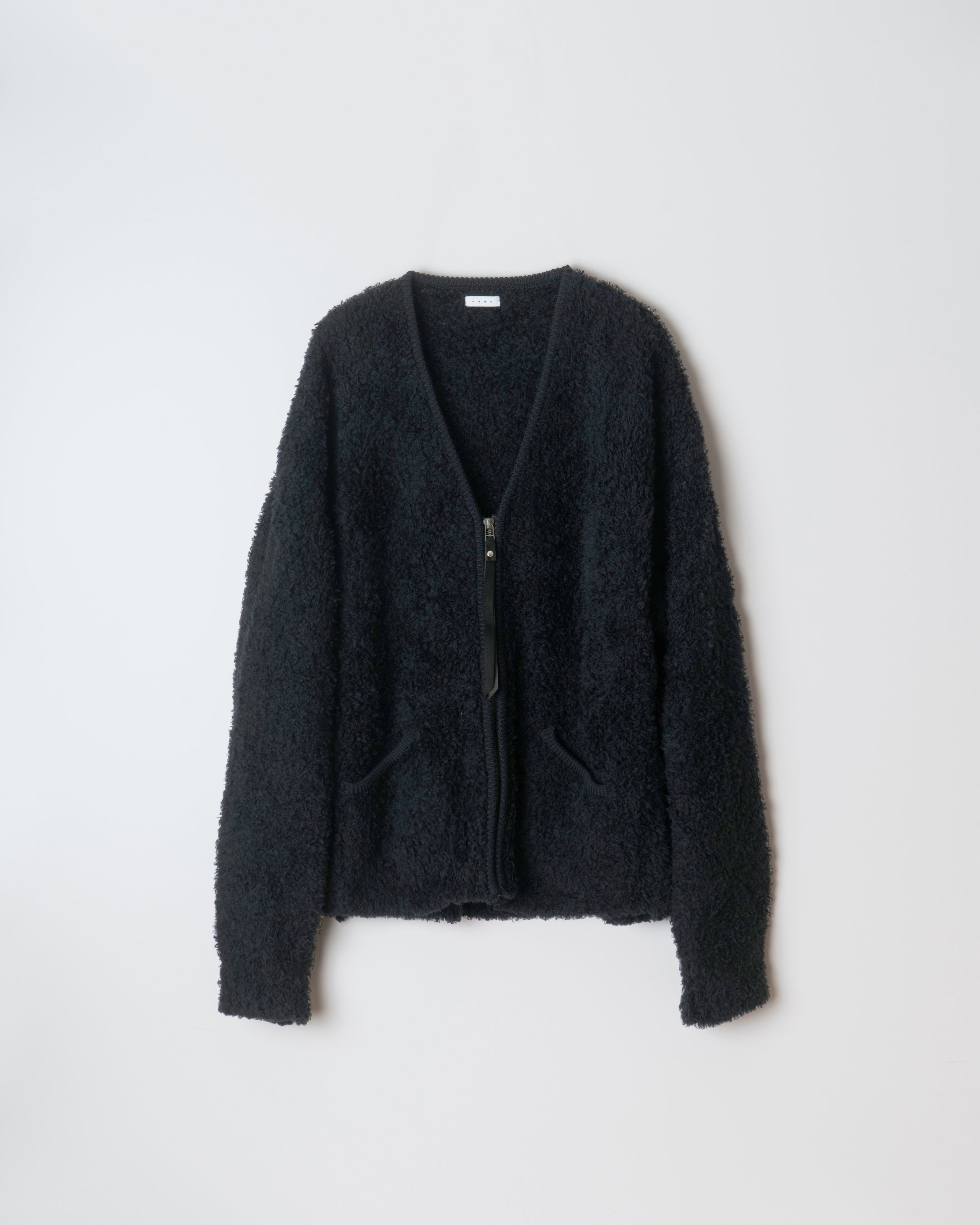 MALL YARN ZIP UP KNIT CARDIGAN | noone