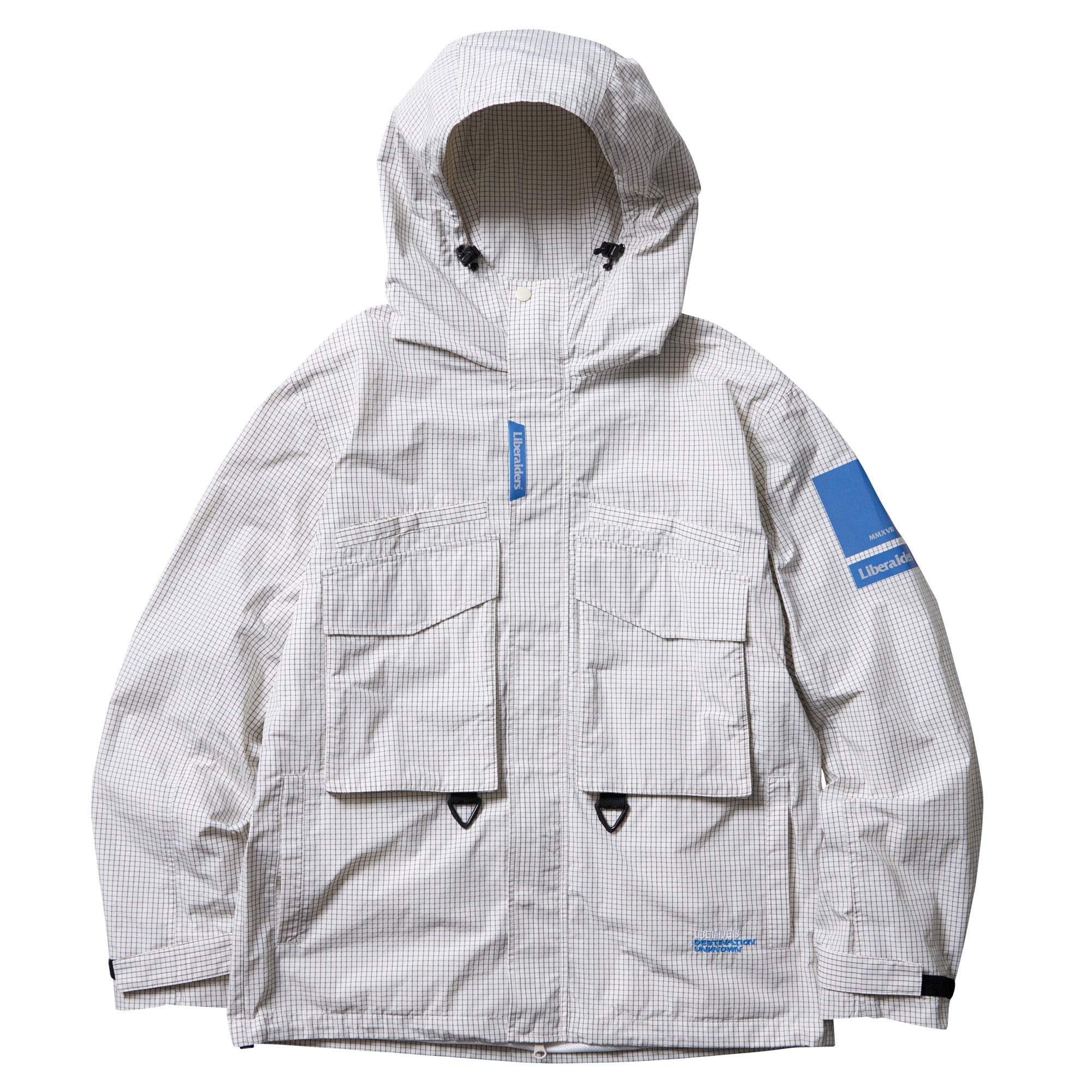 GRID CLOTH PARKA / WHITE | noone